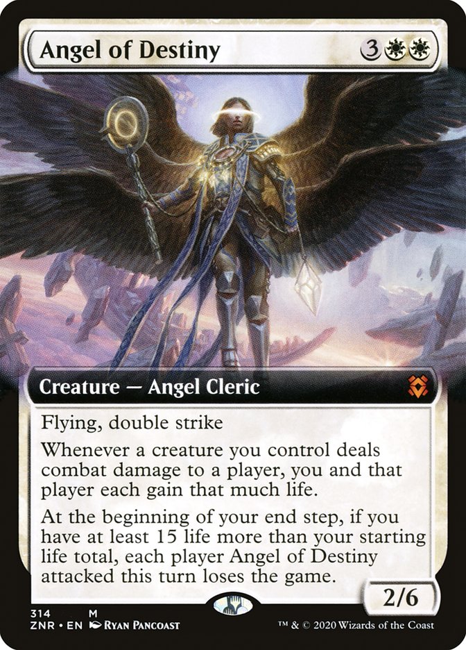 Angel of Destiny (Extended Art) [Zendikar Rising] | GrognardGamesBatavia