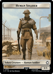 Copy // Human Soldier Double-Sided Token [Fallout Tokens] | GrognardGamesBatavia