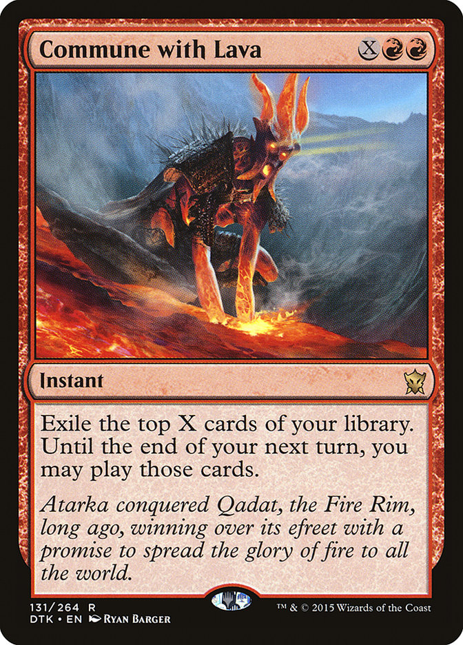 Commune with Lava [Dragons of Tarkir] | GrognardGamesBatavia