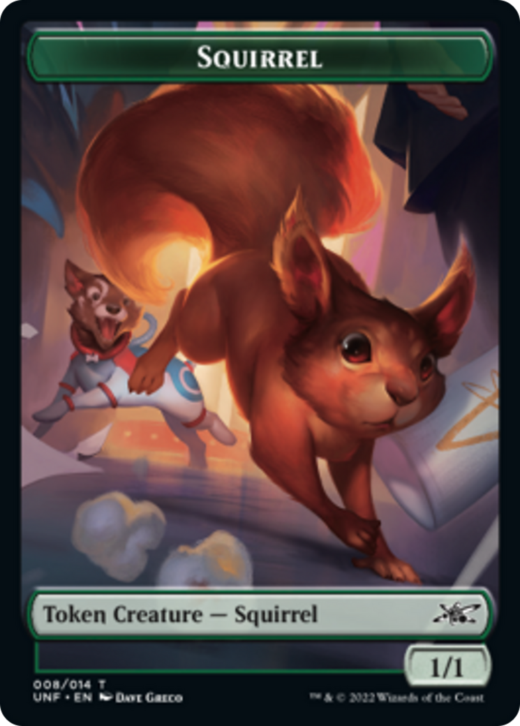 Squirrel // Balloon Double-Sided Token [Unfinity Tokens] | GrognardGamesBatavia