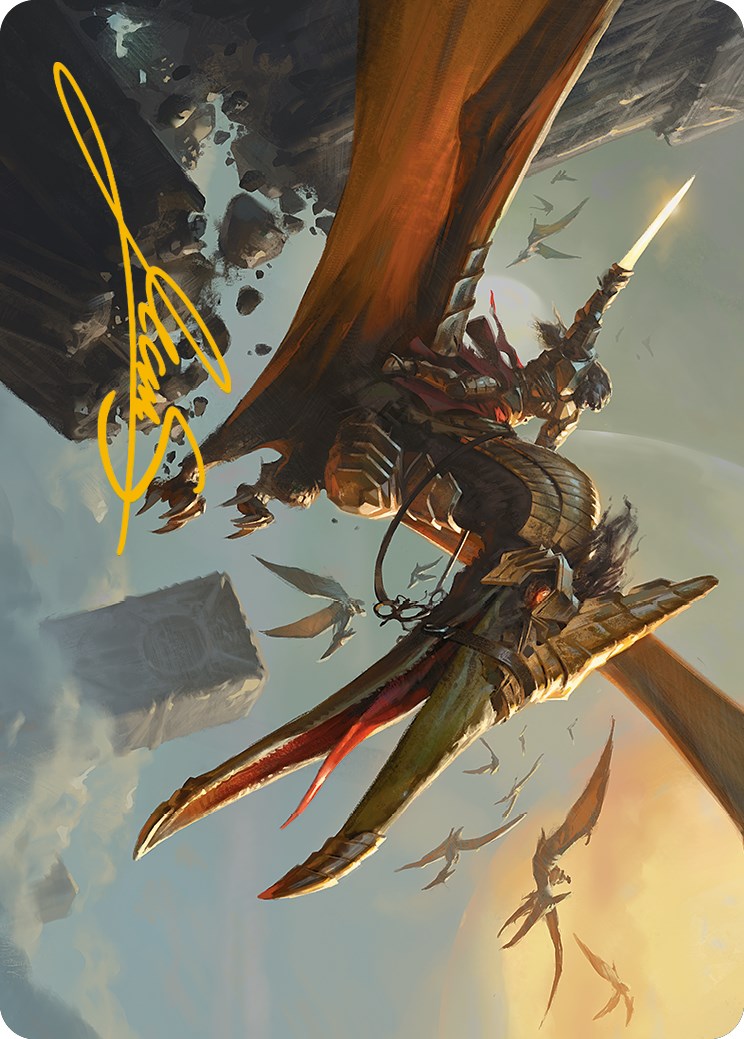 Skyhunter Strike Force Art Card (Gold-Stamped Signature) [Phyrexia: All Will Be One Art Series] | GrognardGamesBatavia