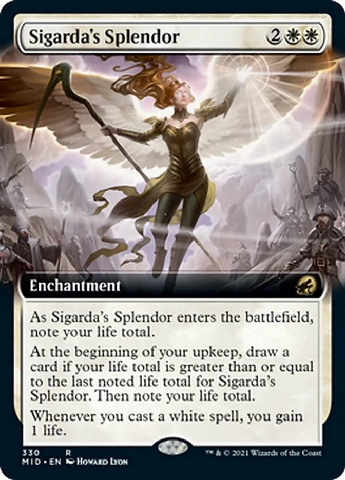 Sigarda's Splendor (Extended Art) [Innistrad: Midnight Hunt] | GrognardGamesBatavia