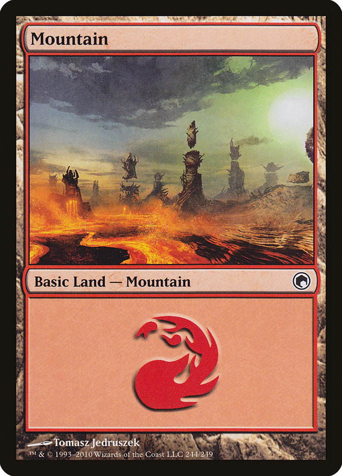 Mountain (244) [Scars of Mirrodin] | GrognardGamesBatavia