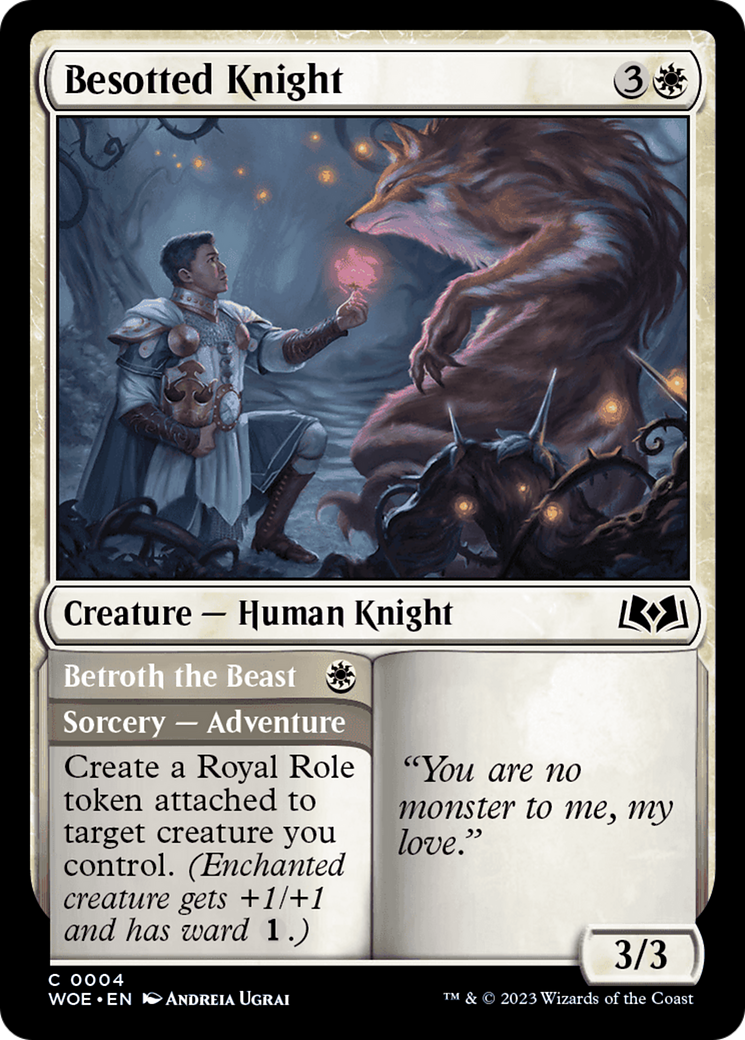 Besotted Knight // Betroth the Beast [Wilds of Eldraine] | GrognardGamesBatavia