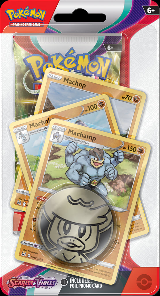 Scarlet & Violet - Single Pack Blister (Machamp, Machoke, Machop) | GrognardGamesBatavia