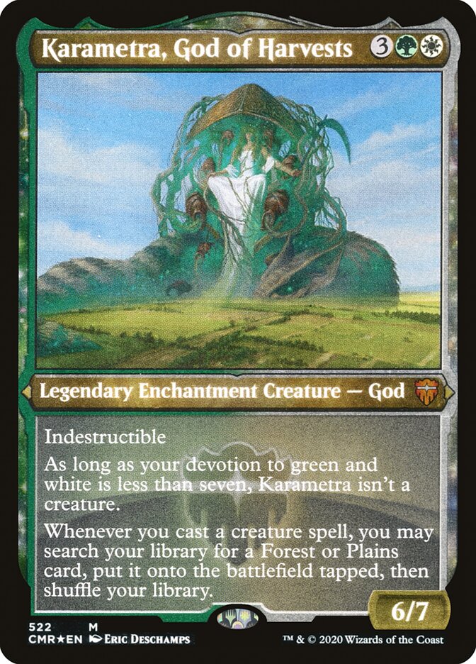 Karametra, God of Harvests (Etched) [Commander Legends] | GrognardGamesBatavia