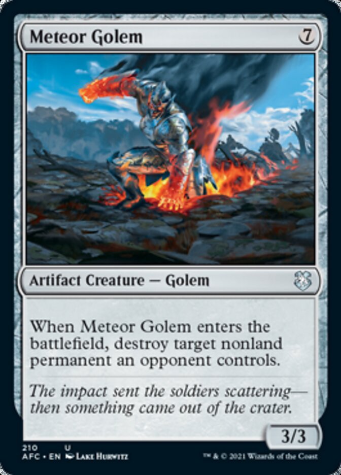 Meteor Golem [Dungeons & Dragons: Adventures in the Forgotten Realms Commander] | GrognardGamesBatavia