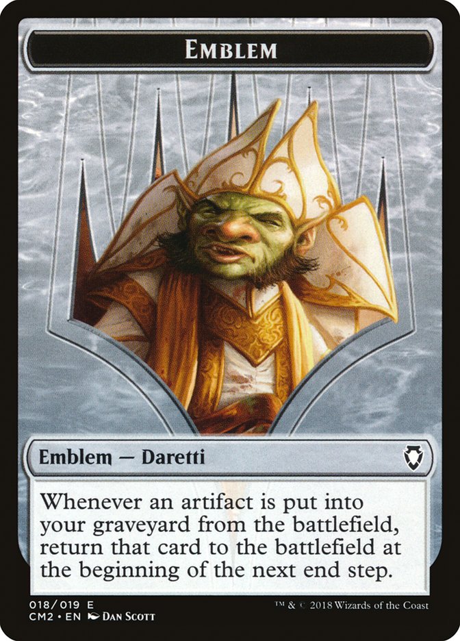 Daretti, Scrap Savant Emblem [Commander Anthology Volume II Tokens] | GrognardGamesBatavia