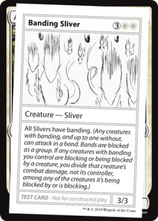 Banding Sliver (2021 Edition) [Mystery Booster Playtest Cards] | GrognardGamesBatavia