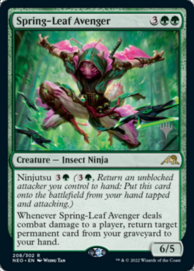 Spring-Leaf Avenger (Promo Pack) [Kamigawa: Neon Dynasty Promos] | GrognardGamesBatavia