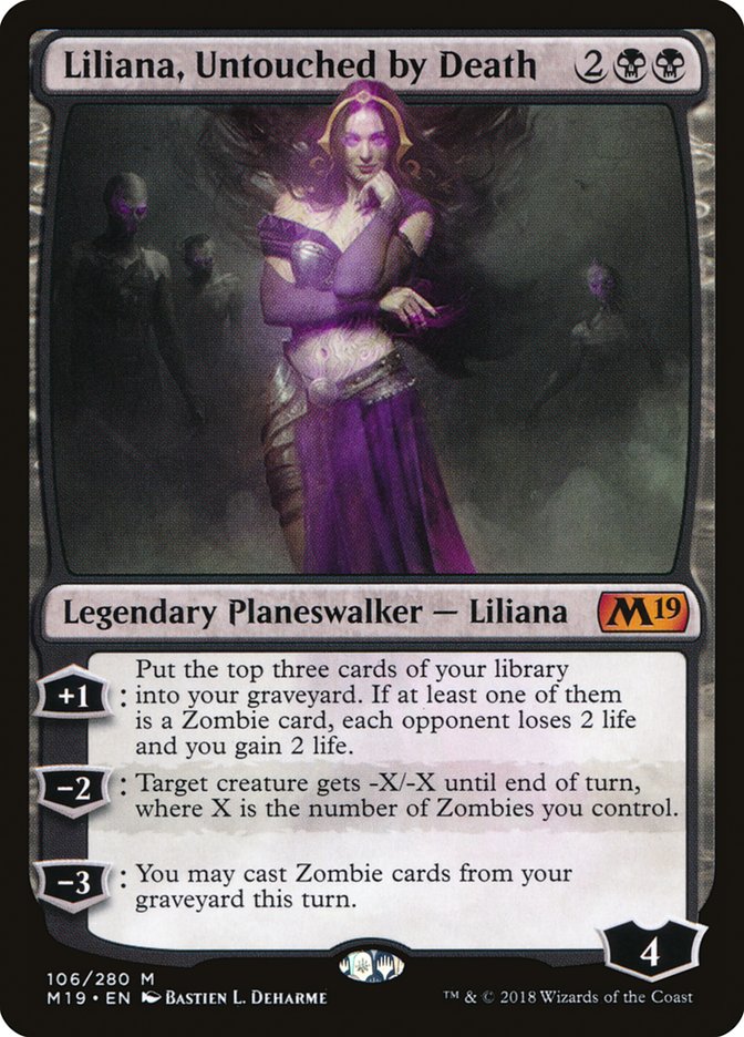 Liliana, Untouched by Death [Core Set 2019] | GrognardGamesBatavia