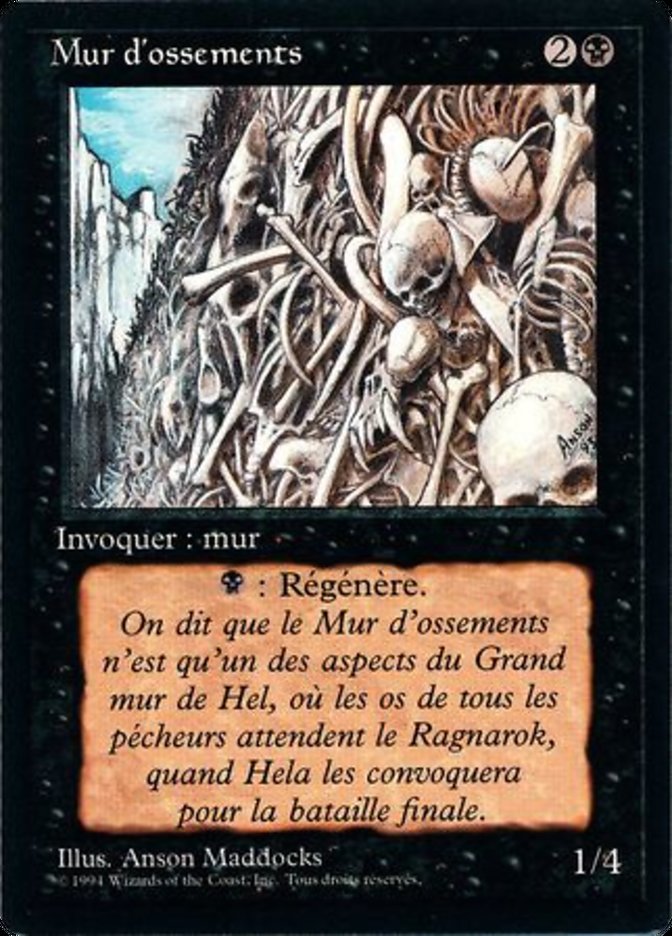 Wall of Bone [Foreign Black Border] | GrognardGamesBatavia