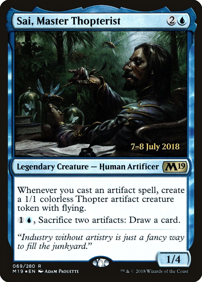 Sai, Master Thopterist [Core Set 2019 Prerelease Promos] | GrognardGamesBatavia