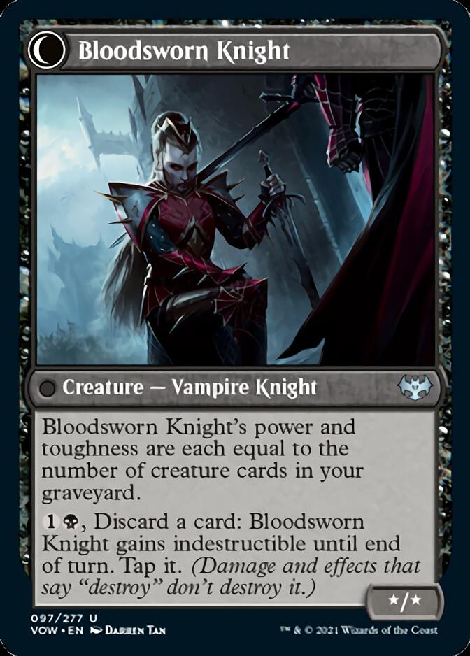 Bloodsworn Squire // Bloodsworn Knight [Innistrad: Crimson Vow] | GrognardGamesBatavia