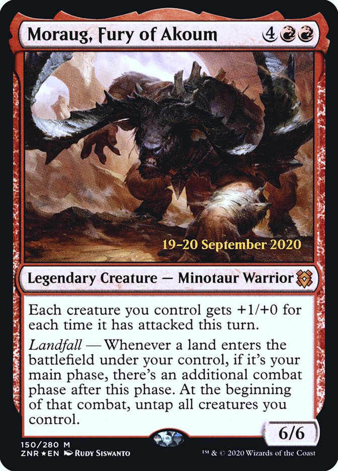 Moraug, Fury of Akoum [Zendikar Rising Prerelease Promos] | GrognardGamesBatavia