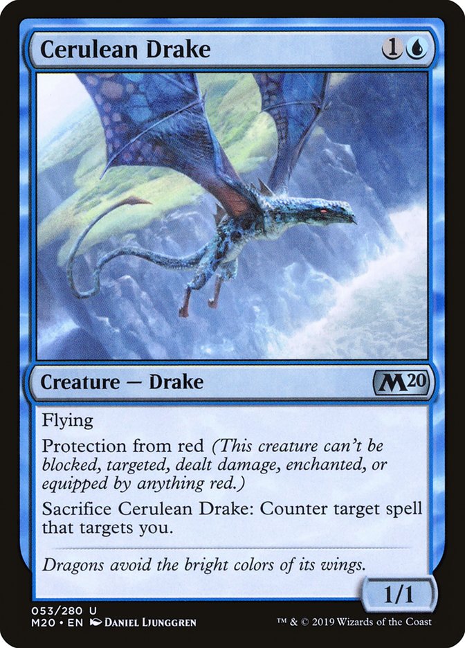 Cerulean Drake [Core Set 2020] | GrognardGamesBatavia