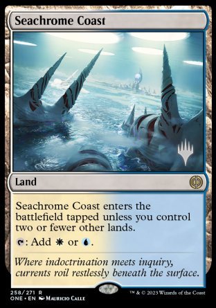 Seachrome Coast (Promo Pack) [Phyrexia: All Will Be One Promos] | GrognardGamesBatavia