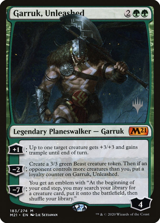 Garruk, Unleashed (Promo Pack) [Core Set 2021 Promos] | GrognardGamesBatavia