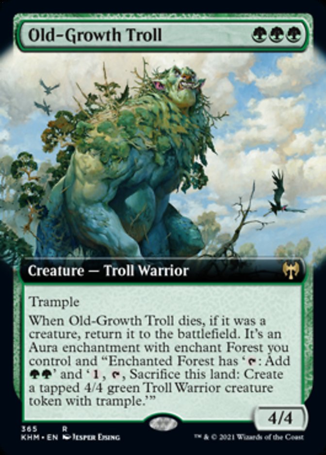 Old-Growth Troll (Extended Art) [Kaldheim] | GrognardGamesBatavia