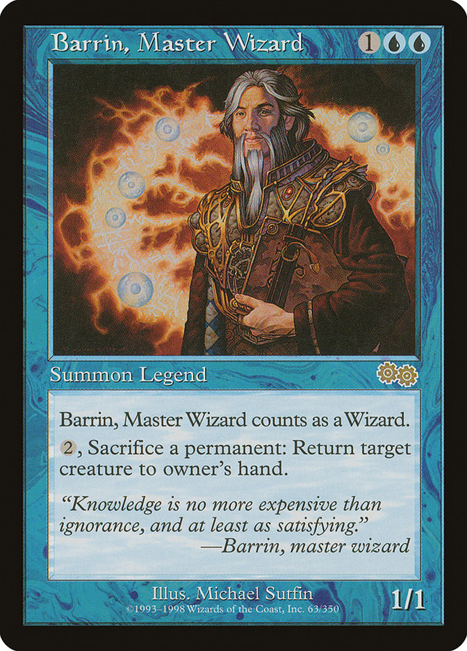 Barrin, Master Wizard [Urza's Saga] | GrognardGamesBatavia