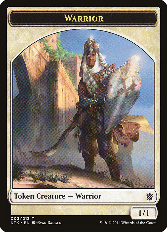 Warrior Token (003/013) [Khans of Tarkir Tokens] | GrognardGamesBatavia