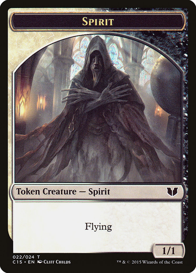 Spirit (022) // Angel Double-Sided Token [Commander 2015 Tokens] | GrognardGamesBatavia