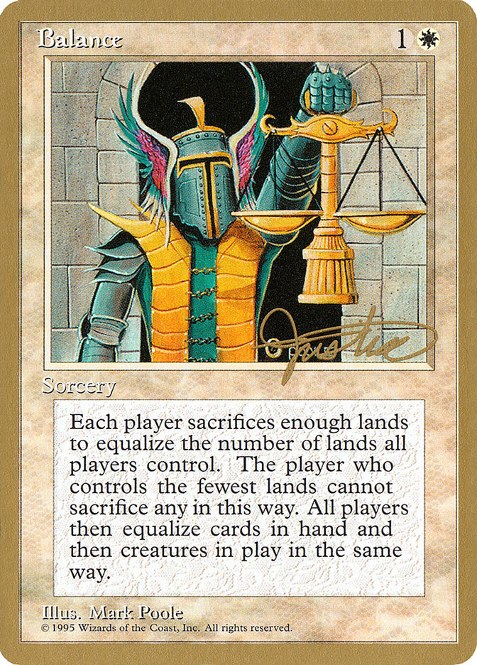 Balance (Mark Justice) [Pro Tour Collector Set] | GrognardGamesBatavia