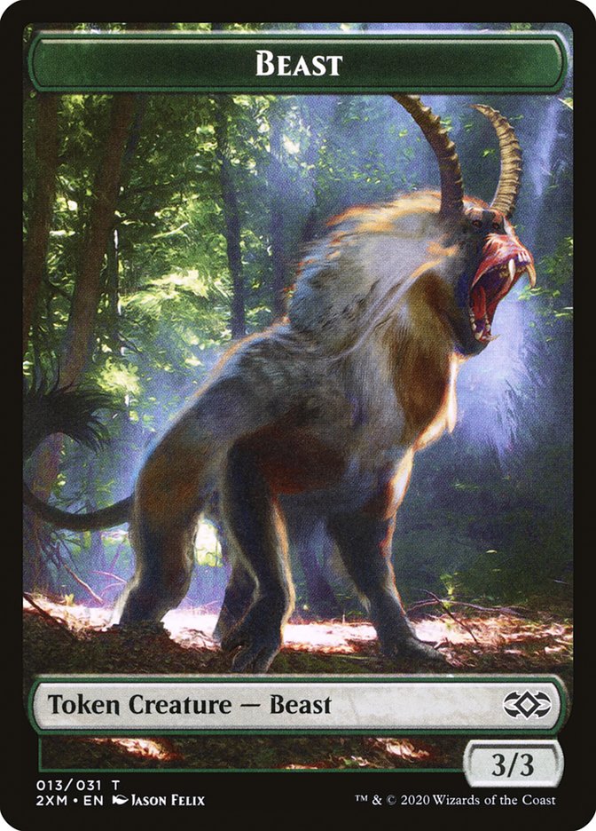 Beast Token [Double Masters Tokens] | GrognardGamesBatavia