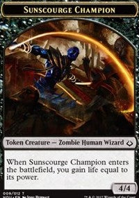 Sunscourge Champion // Cat Double-Sided Token [Hour of Devastation Tokens] | GrognardGamesBatavia