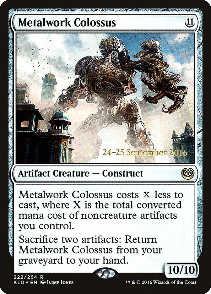 Metalwork Colossus [Kaladesh Prerelease Promos] | GrognardGamesBatavia