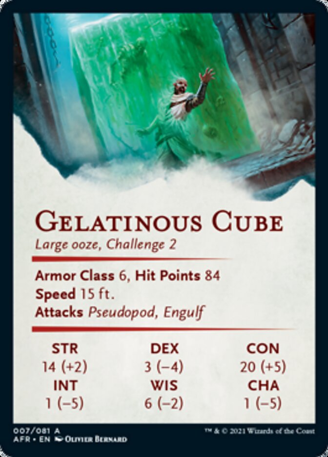 Gelatinous Cube Art Card [Dungeons & Dragons: Adventures in the Forgotten Realms Art Series] | GrognardGamesBatavia