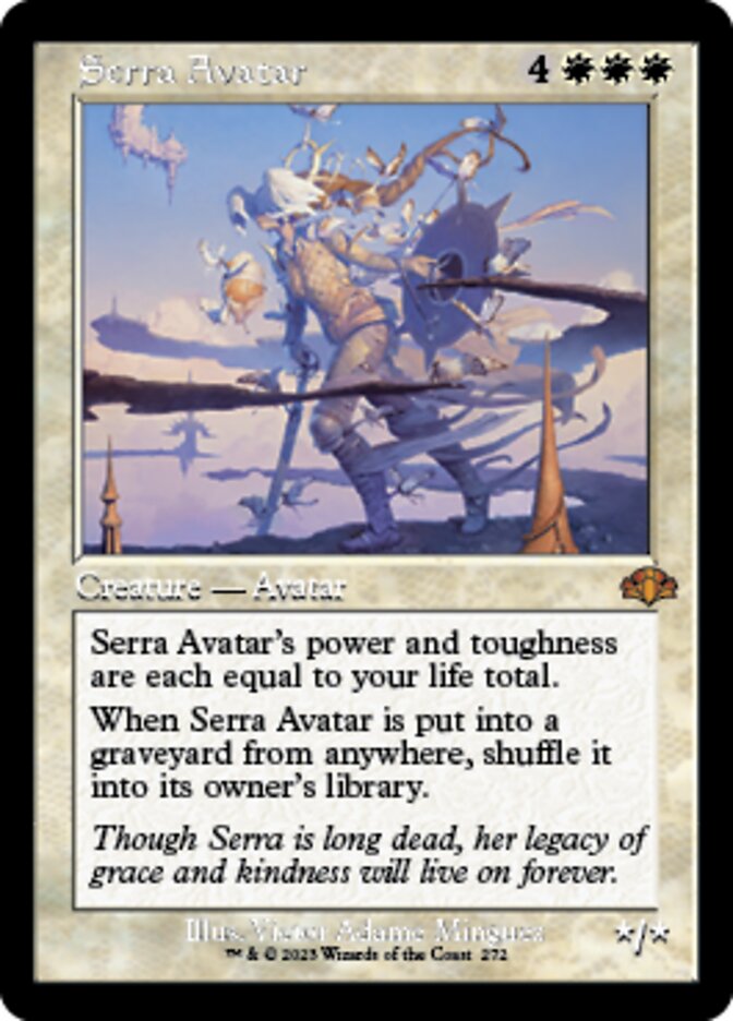 Serra Avatar (Retro) [Dominaria Remastered] | GrognardGamesBatavia