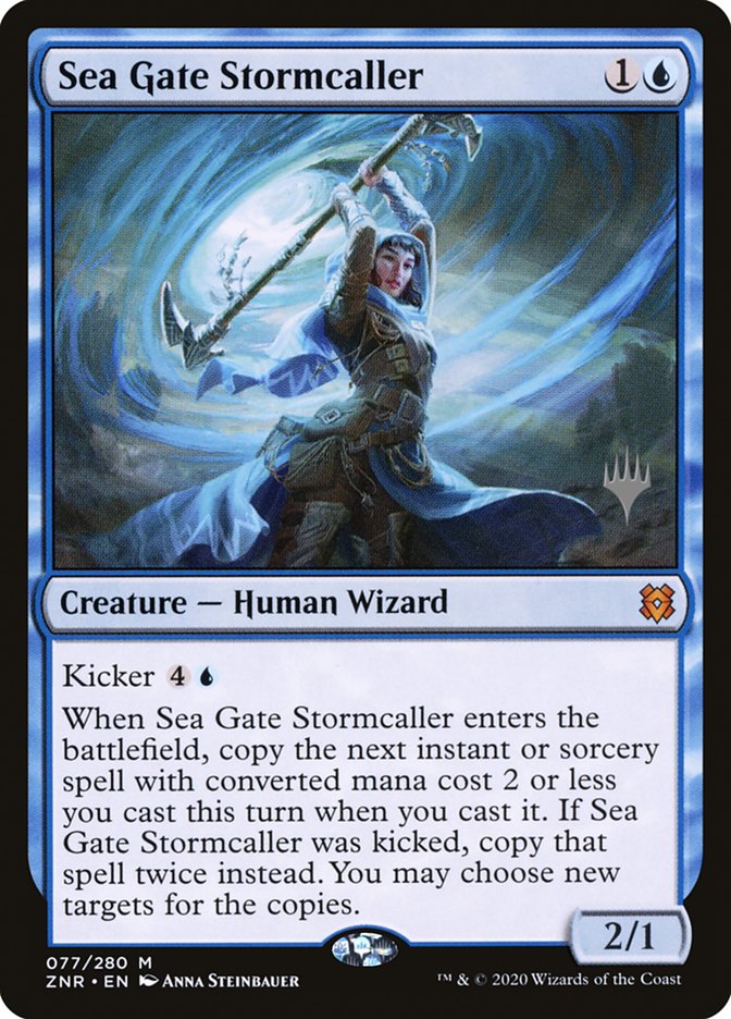 Sea Gate Stormcaller (Promo Pack) [Zendikar Rising Promos] | GrognardGamesBatavia