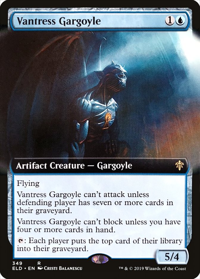 Vantress Gargoyle (Extended Art) [Throne of Eldraine] | GrognardGamesBatavia