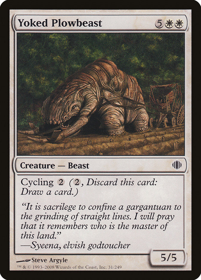 Yoked Plowbeast [Shards of Alara] | GrognardGamesBatavia