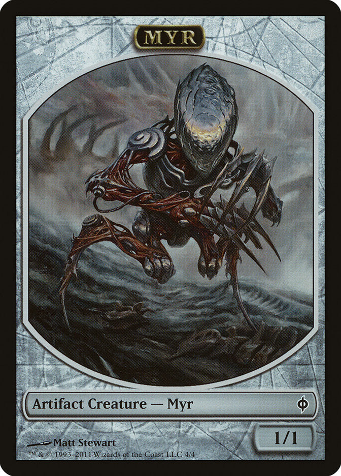 Myr Token [New Phyrexia Tokens] | GrognardGamesBatavia