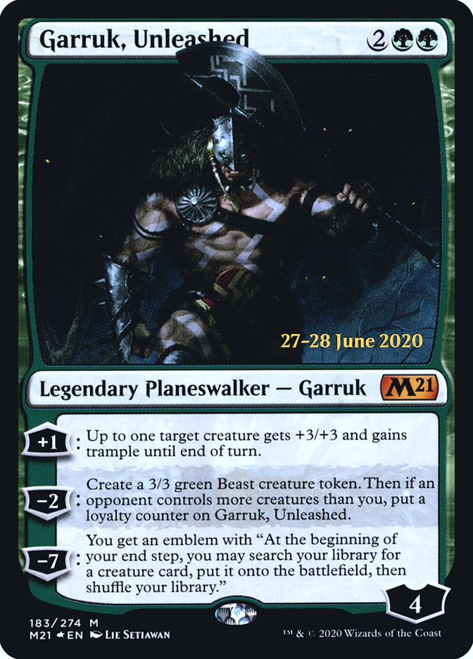 Garruk, Unleashed [Core Set 2021 Prerelease Promos] | GrognardGamesBatavia