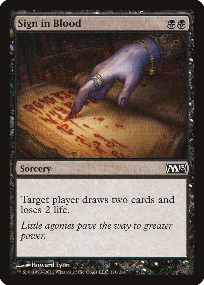 Sign in Blood [Magic 2013] | GrognardGamesBatavia