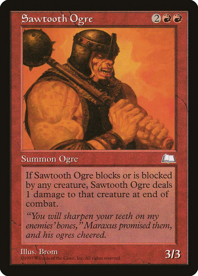 Sawtooth Ogre [Weatherlight] | GrognardGamesBatavia