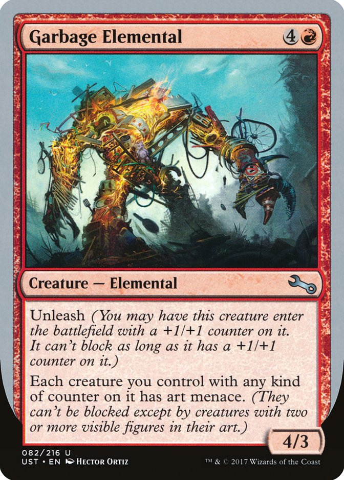 Garbage Elemental (4/3 Creature) [Unstable] | GrognardGamesBatavia