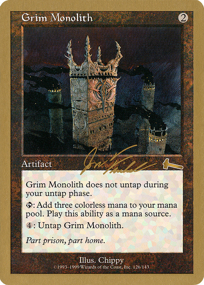 Grim Monolith (Jon Finkel) [World Championship Decks 2000] | GrognardGamesBatavia