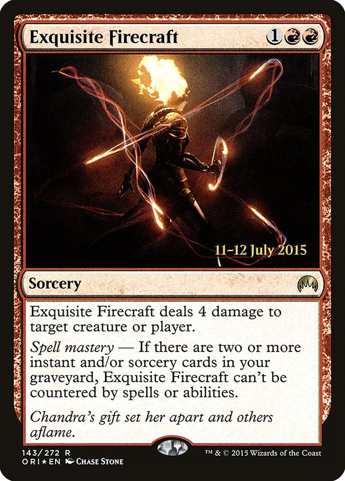 Exquisite Firecraft [Magic Origins Prerelease Promos] | GrognardGamesBatavia