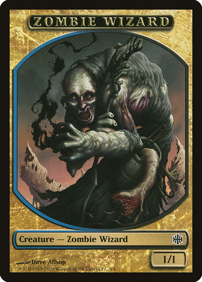Zombie Wizard Token [Alara Reborn Tokens] | GrognardGamesBatavia