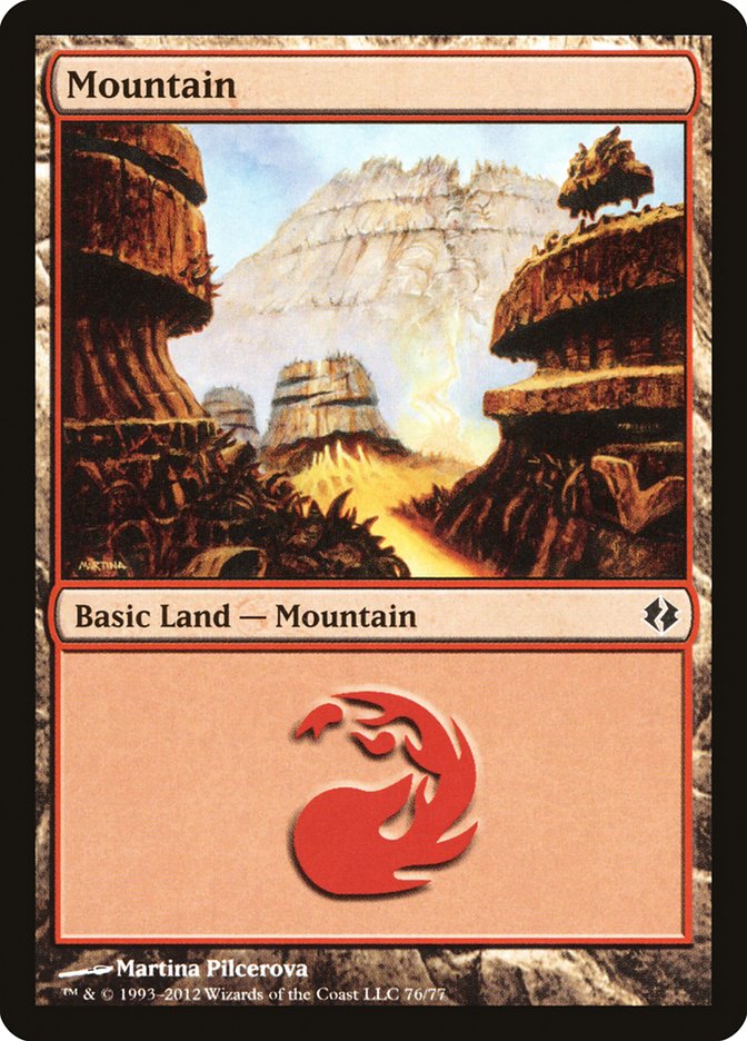 Mountain (76) [Duel Decks: Venser vs. Koth] | GrognardGamesBatavia