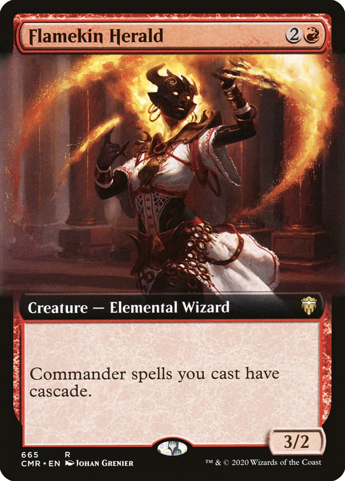 Flamekin Herald (Extended Art) [Commander Legends] | GrognardGamesBatavia