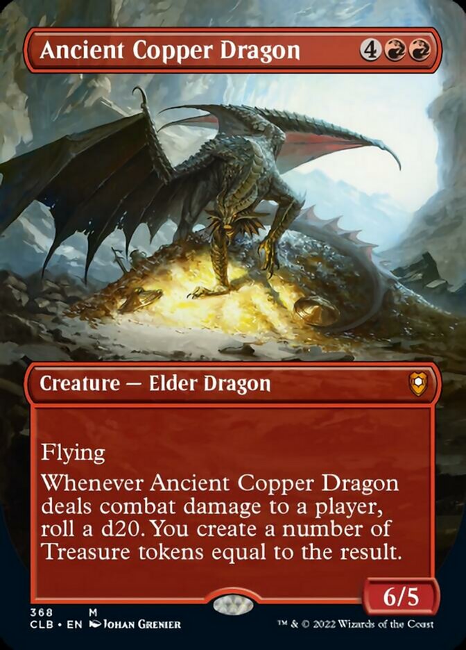 Ancient Copper Dragon (Borderless Alternate Art) [Commander Legends: Battle for Baldur's Gate] | GrognardGamesBatavia