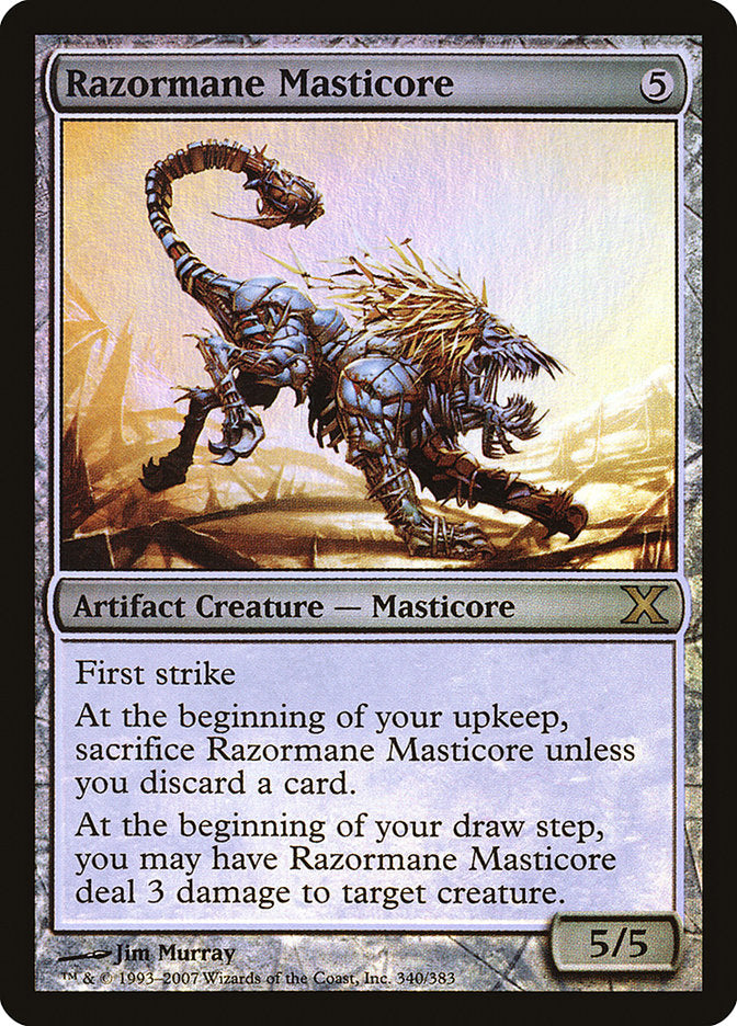 Razormane Masticore (Premium Foil) [Tenth Edition] | GrognardGamesBatavia