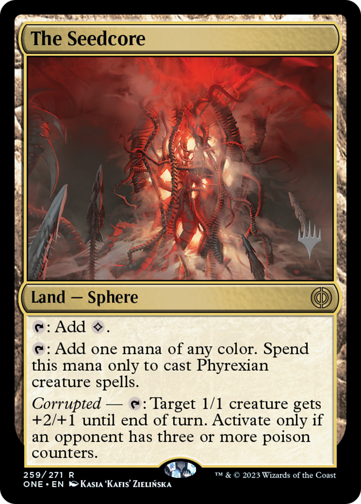 The Seedcore (Promo Pack) [Phyrexia: All Will Be One Promos] | GrognardGamesBatavia