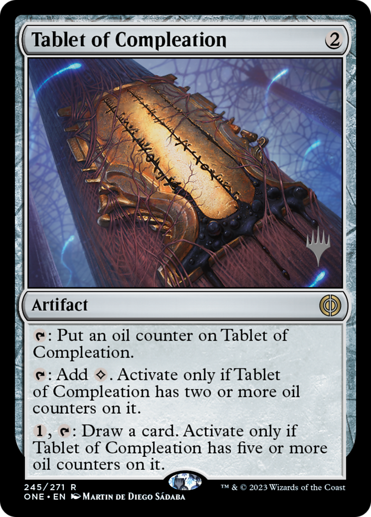 Tablet of Compleation (Promo Pack) [Phyrexia: All Will Be One Promos] | GrognardGamesBatavia