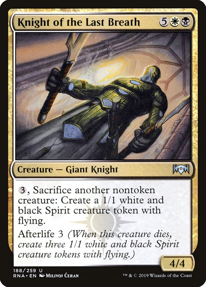 Knight of the Last Breath [Ravnica Allegiance] | GrognardGamesBatavia